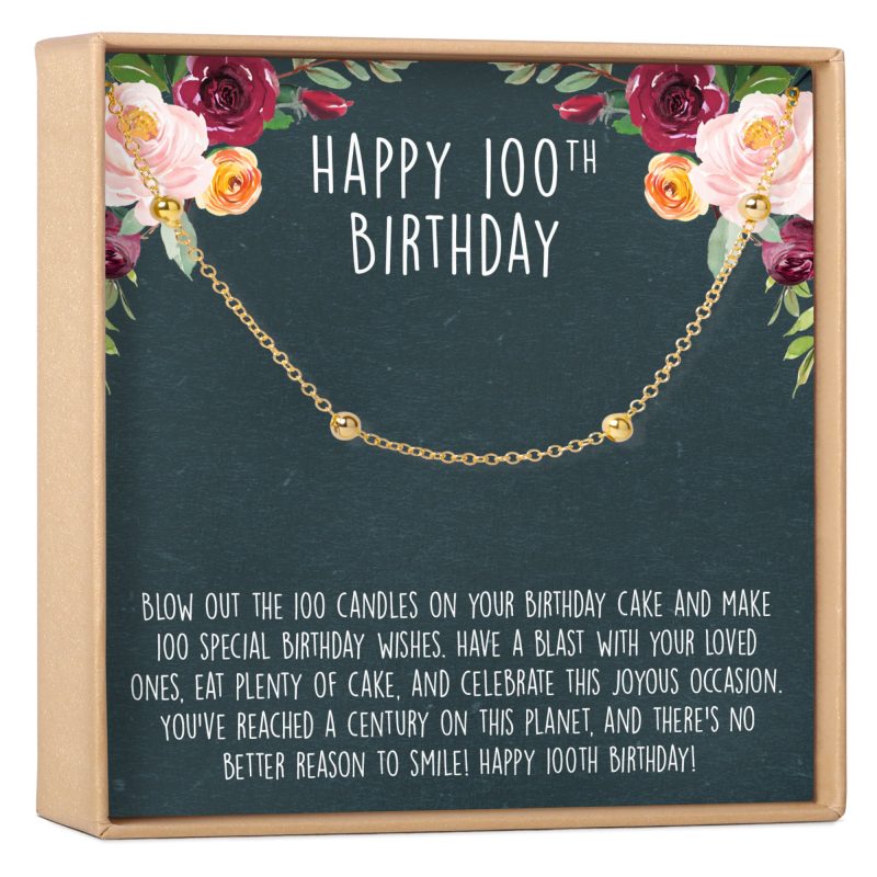 100th birthday dot bracelet 641562