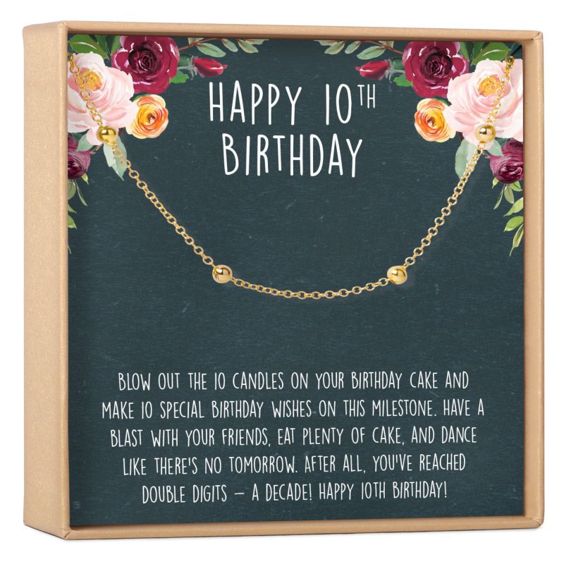 10th birthday gift dot bracelet 142878