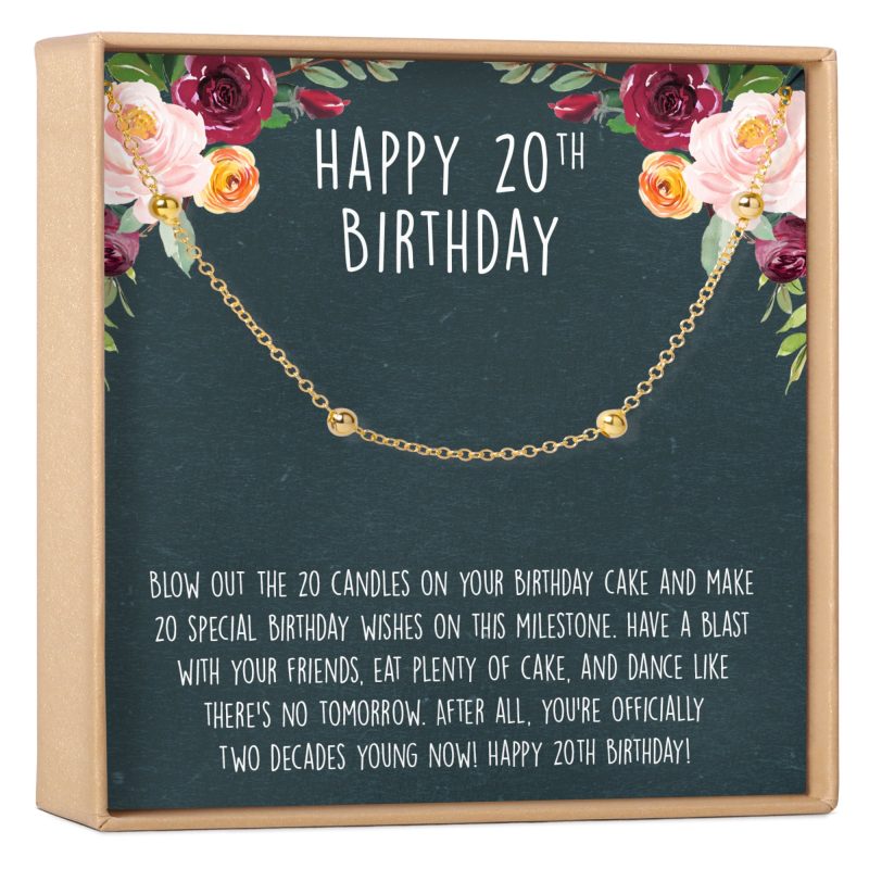 20th birthday dot bracelet 695720