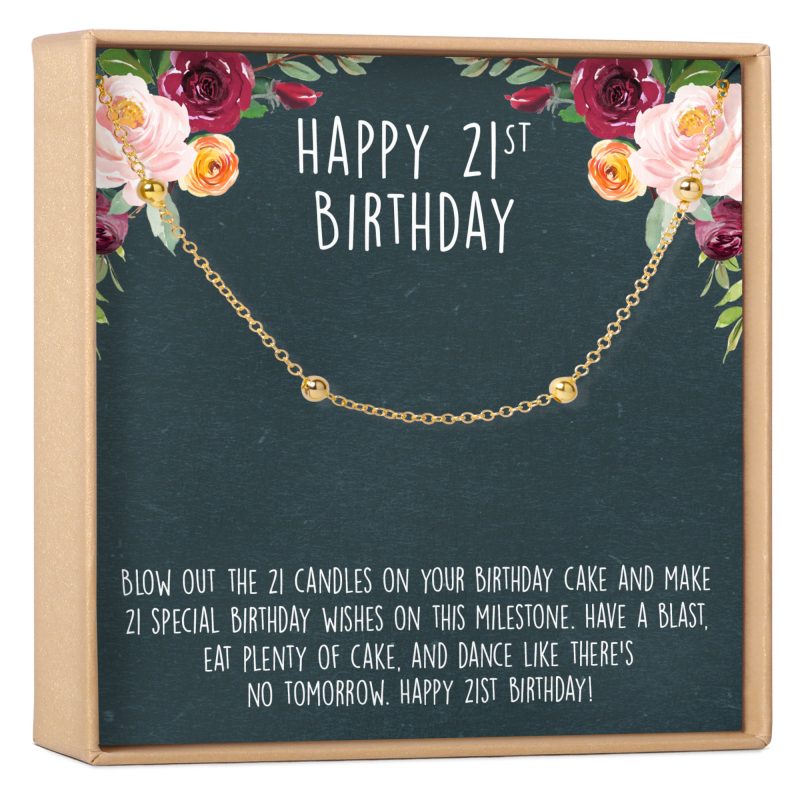 21st birthday dot bracelet 681764