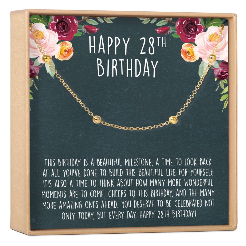 28th birthday dot bracelet 737001