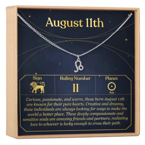 August 11th Leo Necklace - Dear Ava