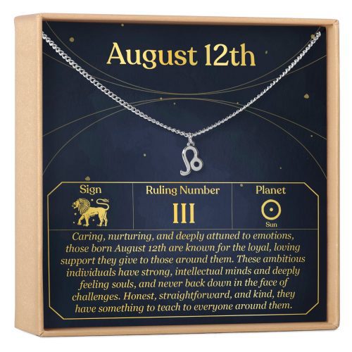 August 12th Leo Necklace - Dear Ava