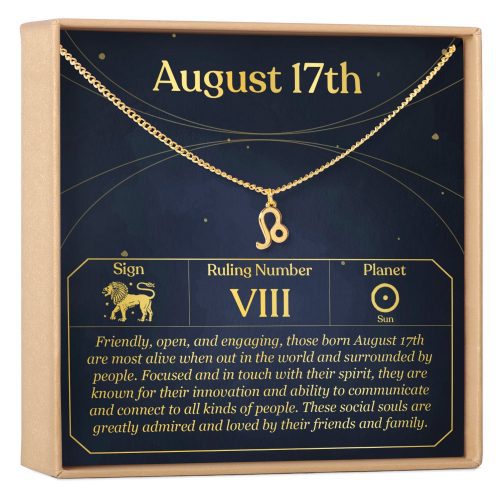 August 17th Leo Necklace - Dear Ava