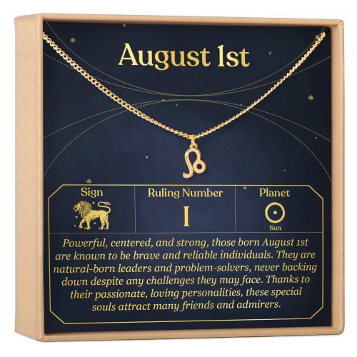 August 1st Leo Necklace - Dear Ava