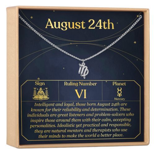 August 24th Virgo Necklace - Dear Ava