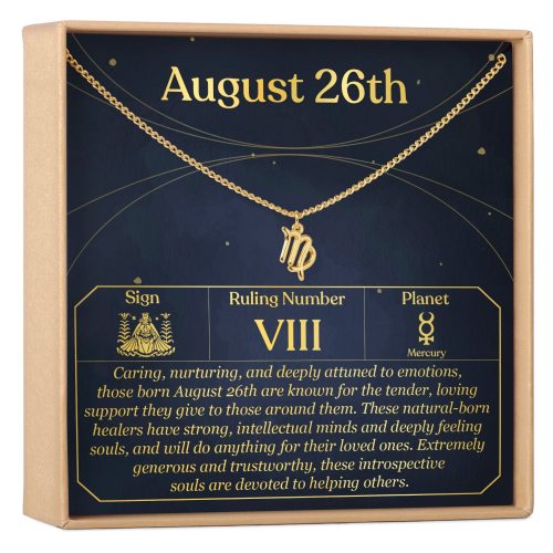 August 26th Virgo Necklace - Dear Ava