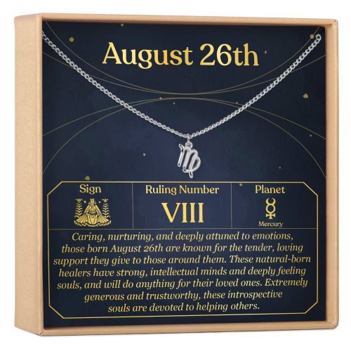 August 26th Virgo Necklace - Dear Ava