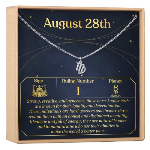 August 28th Virgo Necklace - Dear Ava