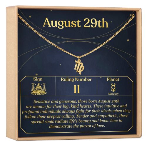 August 29th Virgo Necklace - Dear Ava