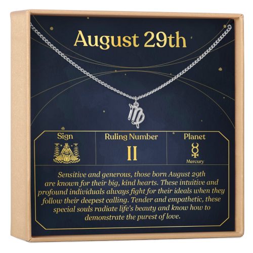 August 29th Virgo Necklace - Dear Ava