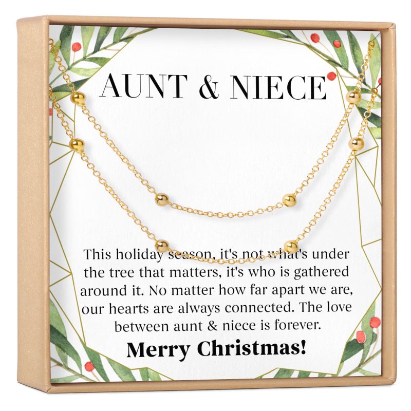 aunt niece christmas dot bracelet set 777148