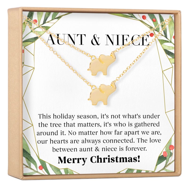 Aunt - Niece Christmas Necklace, Multiple Styles - Dear Ava