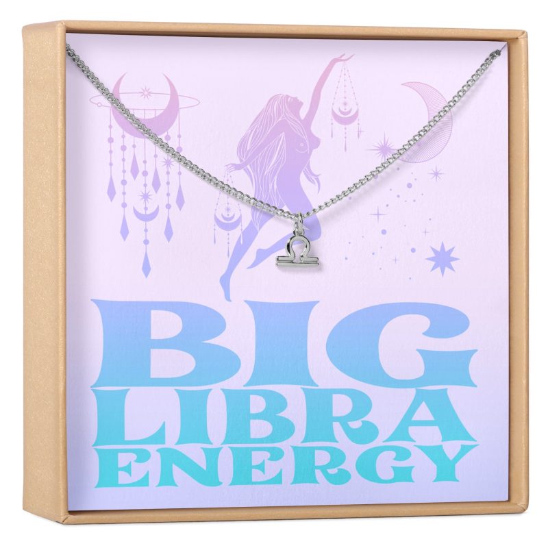 Big Libra Energy Zodiac Necklace - Dear Ava