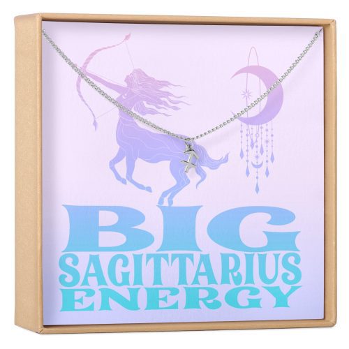 Big Sagittarius Energy Zodiac Necklace - Dear Ava