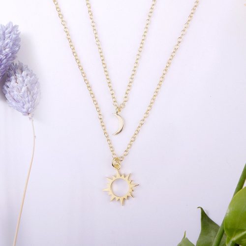 bonus mom sun and moon pendants necklace set 599179