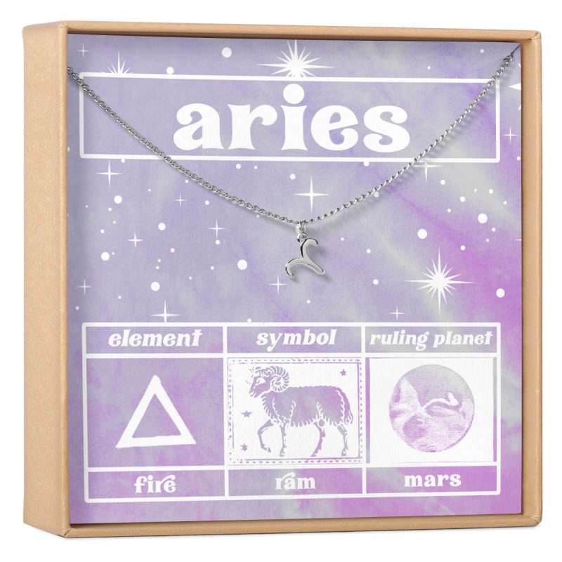 Celestial Aries Zodiac Necklace - Dear Ava