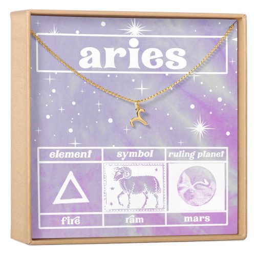 Celestial Aries Zodiac Necklace - Dear Ava