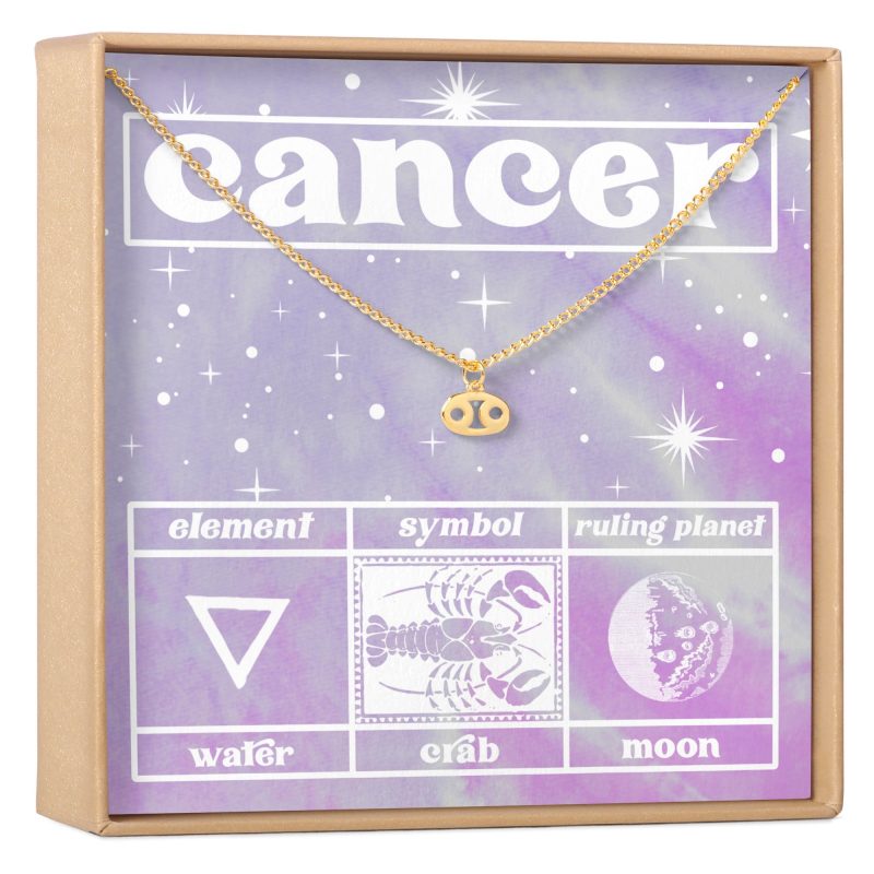 Celestial Cancer Zodiac Necklace - Dear Ava