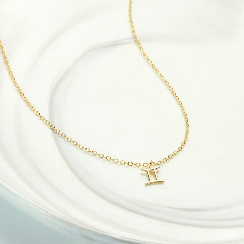 celestial gemini zodiac necklace 193639