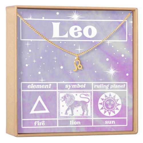 Celestial Leo Zodiac Necklace - Dear Ava