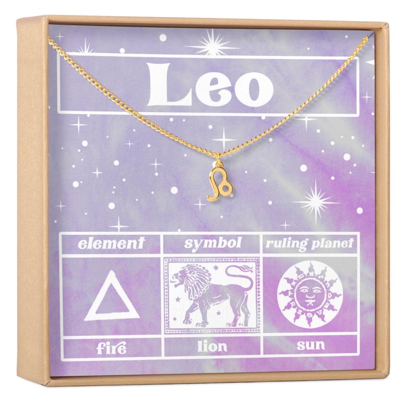 Celestial Leo Zodiac Necklace - Dear Ava