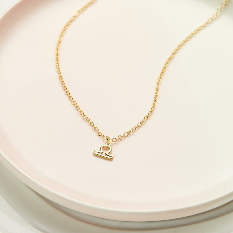 celestial libra zodiac necklace 765408