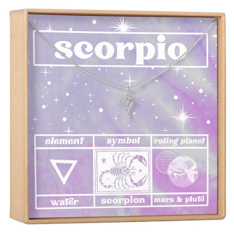 Celestial Scorpio Zodiac Necklace - Dear Ava