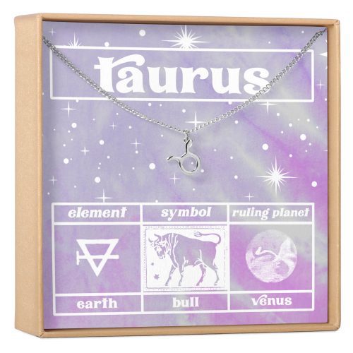 Celestial Taurus Zodiac Necklace - Dear Ava