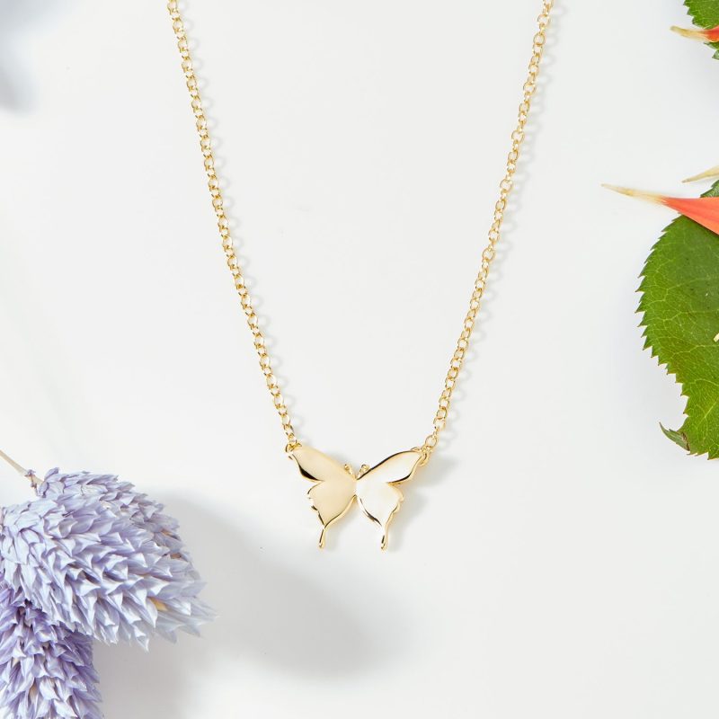 christmas gift for daughter butterfly pendant necklace 860130