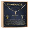 December 10th Sagittarius Necklace - Dear Ava