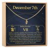 December 7th Sagittarius Necklace - Dear Ava