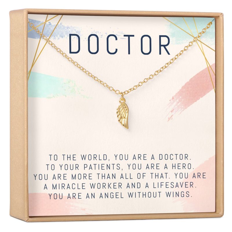 Doctor Wing Pendant Necklace - Dear Ava