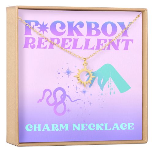 Fuckboy Repellent Sun Pendant Necklace - Dear Ava