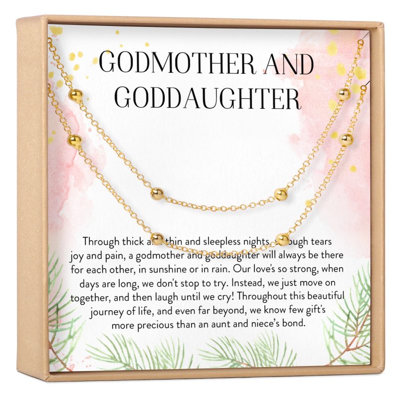 godmother goddaughter dot bracelet set 826515