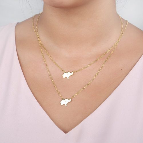 godmother goddaughter elephant necklace set 105984