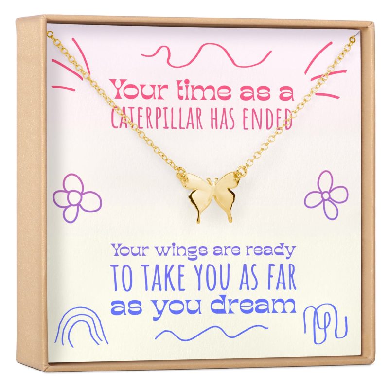 graduation butterfly pendant necklace 574160