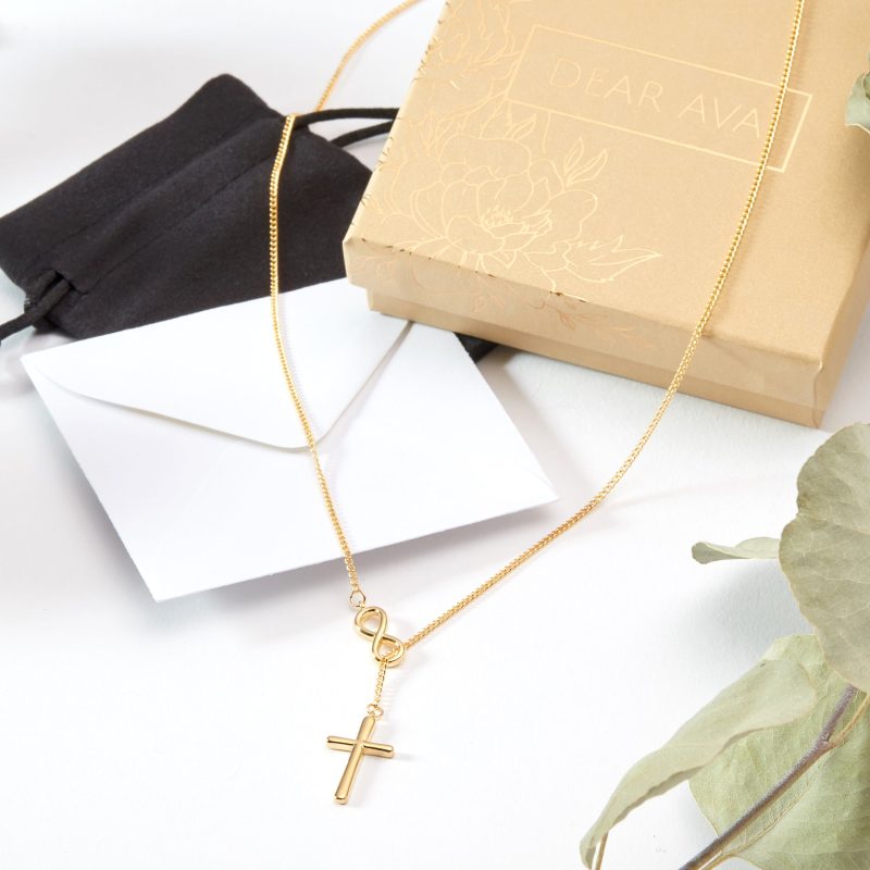 infinity cross necklace 426916