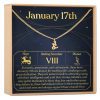 January 17th Capricorn Necklace - Dear Ava