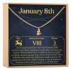 January 8th Capricorn Necklace - Dear Ava