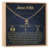 June 10th Gemini Necklace - Dear Ava