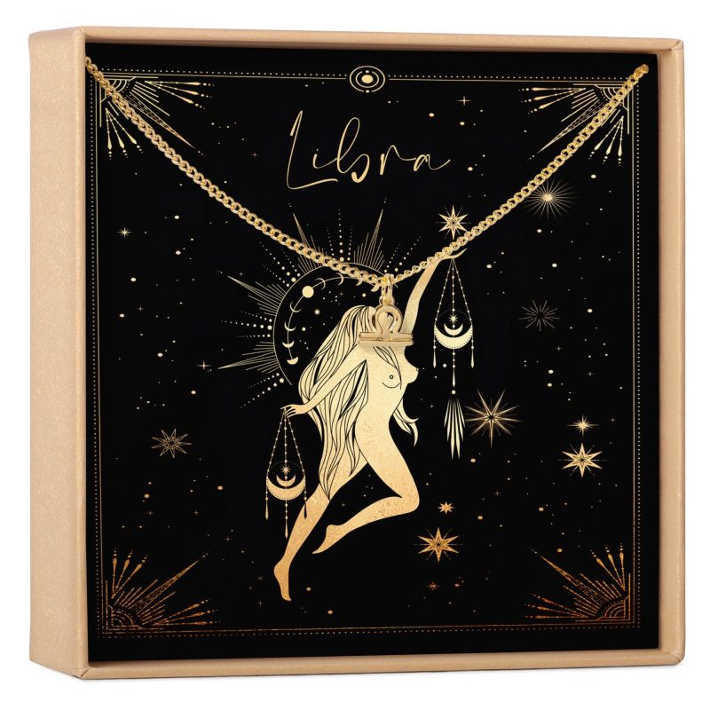 Libra Zodiac Deity Necklace - Dear Ava