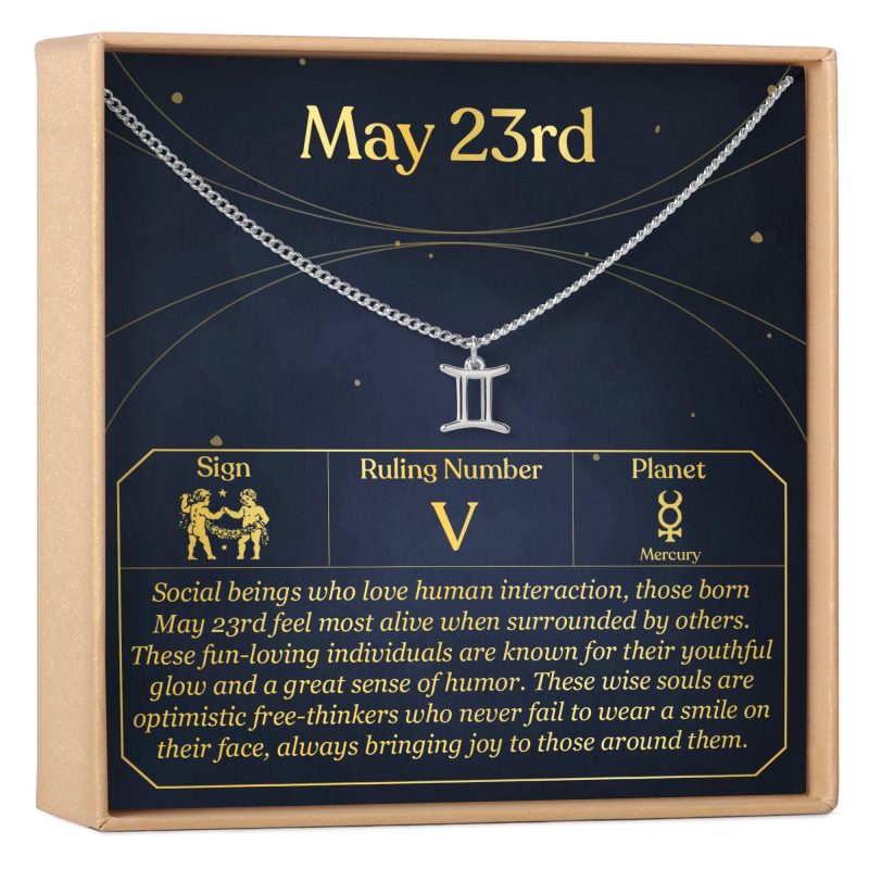 May 23rd Gemini Necklace - Dear Ava