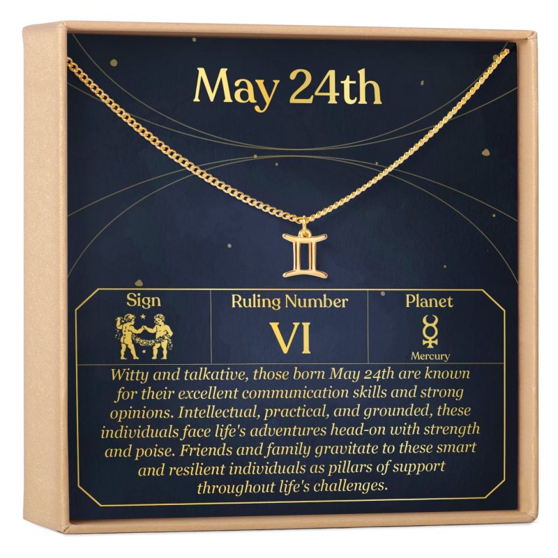 May 24th Gemini Necklace - Dear Ava