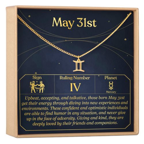 May 31st Gemini Necklace - Dear Ava