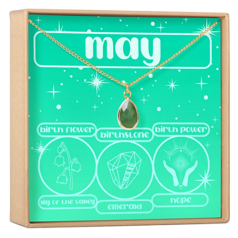 may birthday gemstone necklace 578185