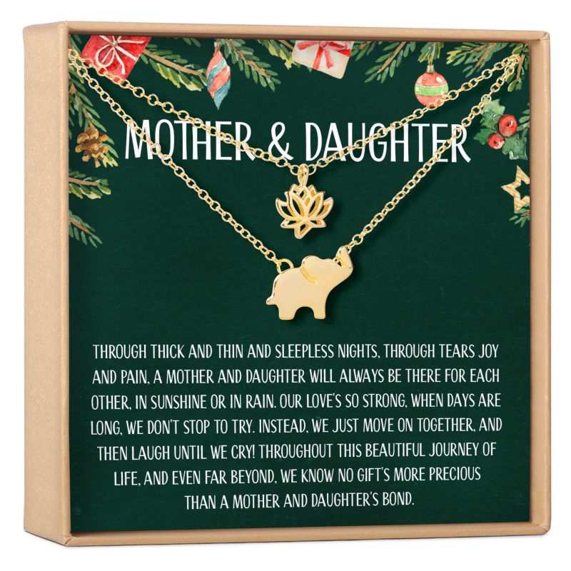 Mother & Daughter Christmas Necklace, Multiple Styles - Dear Ava