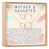 Mother & Daughter Double Circles Necklace Set - Dear Ava