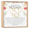 Mother's Day Gift From Husband Double Circles Necklace Set - Dear Ava