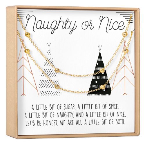 naughty and nice set of 2 dot bracelet set 579381